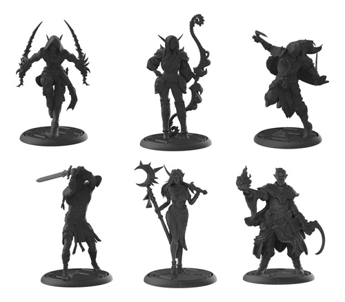 Miniaturas Elfos Rpg D&d Npc Tabuleiro Dungeons & Dragons