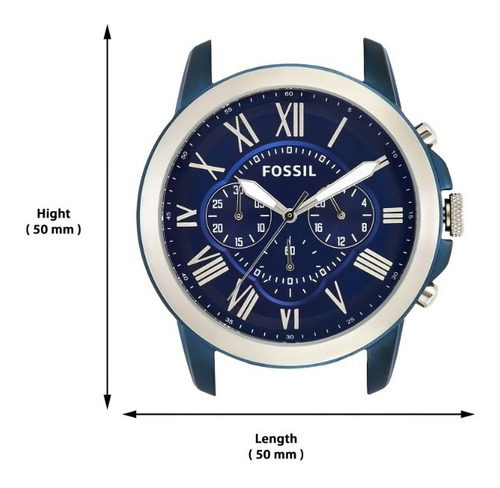 Imagen 5 de 8 de Reloj Caballero Fossil Fs5151 Color Café Claro De Piel