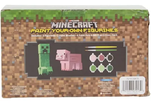 Set De Figuras Para Pintar Minecraft - Manualidades Creativa