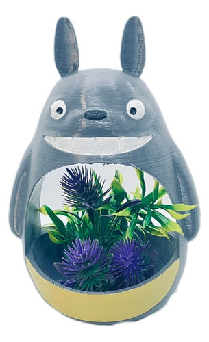 Maceta Totoro Impreso En 3d Pintado A Mano
