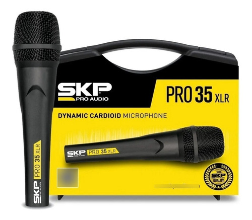 Microfono Skp Pro 35 Xlr Dinamico Cardiode Voz Mano Karaoke
