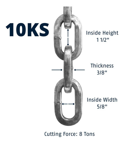 Abus 10ks Cadena De Máxima Seguridad Para Bicicleta, Con Fun