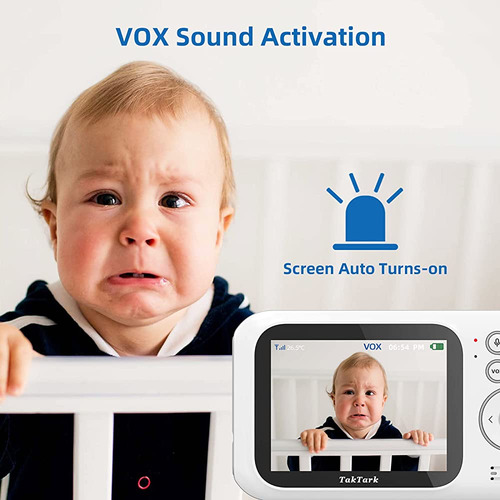 ~? Taktark Baby Monitors, Bm611 3.2 Baby Monitor Con Cámara