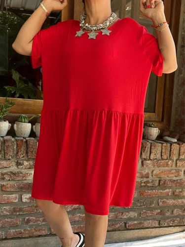 Vestido Corto Super Amplio Oversize S/c