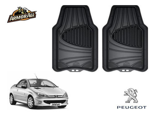 Par Tapetes Negros Uso Rudo Peugeot 206cc 2005 Armor All