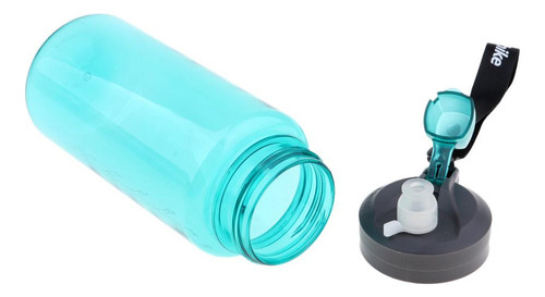 Botella De Agua Deportiva Con Boquilla Verde Y Azul De 750