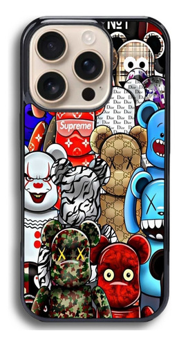 Funda Antigolpes Para Iphone Y Otros Kaws Supreme Hypebeast Negro Iphone Xr