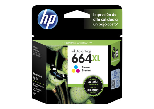 Cartucho De Tinta Hp 664xl Tricolor