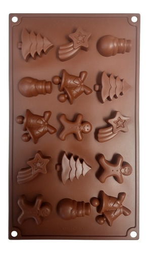 Molde Chocolate Silicona Xl Navideño Christmas