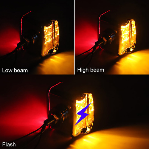2pcs Truck Led Side Marker Light Dual Face Turn Signal Lamp