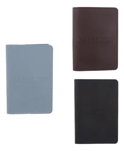 2 New Pu Leather Id Holder Bag Travel Holder Card Case Black