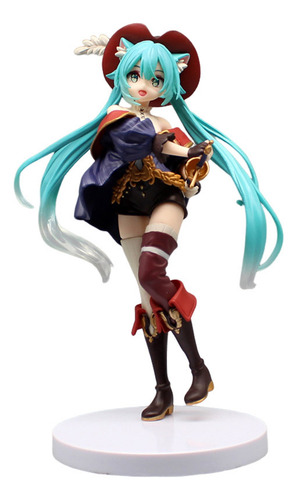 Figura Miku Hatsune Estrella Pop Mosquetera Vocaloid Pvc