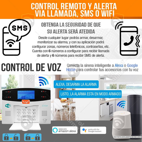 Imagen 6 de 10 de Wifi Kit 11 Alarma Inalambrica Gsm Cel Seguridad Plus Casa