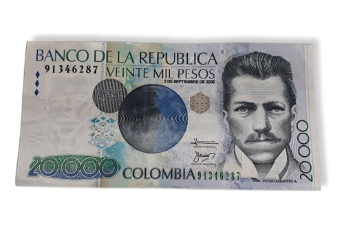 Colombia 20000 Pesos 2 De Septiembre 2008