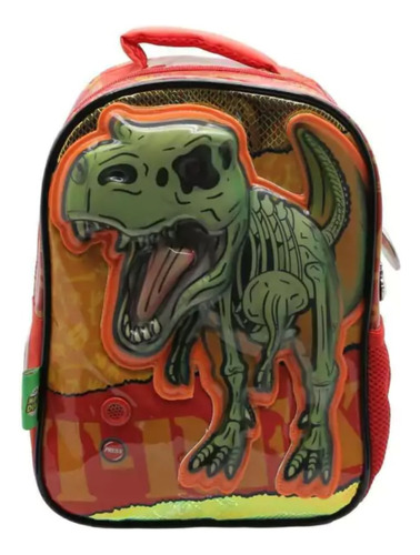 Mochila  Mundo Dinos  Con Sonido Cresko Di101/2