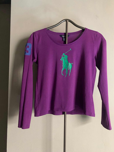 Playera Polo Ralph Lauren Big Pony Para Niña Talla 16 Años