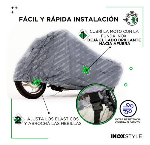 Funda Cubre Moto Beta Zontes 310 Tr Akvo Motard Impermeable