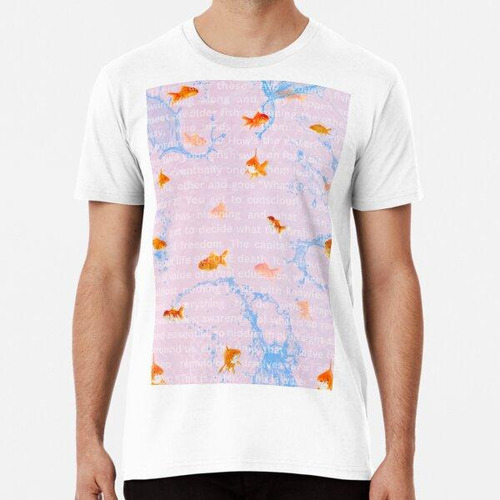 Remera Collage Inspirador De Peces Dorados Algodon Premium