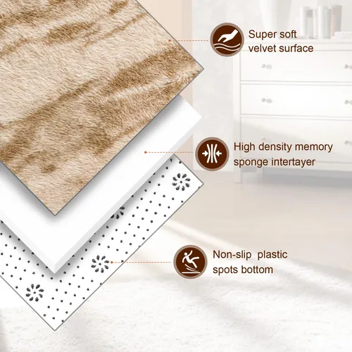 Alfombra Twinnis Super Soft Shaggy De 150 X 240 Cm, Color Be