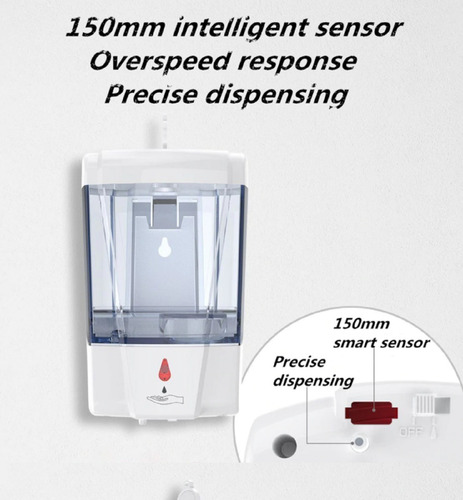 Imagen 7 de 8 de Dispensador Automático Sin Contacto De Jabón O Alcohol Gel