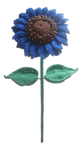 Girasol De Hilo Algodon Tejido A Mano Crochet