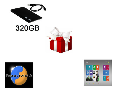 Disco Usb Xbox 360 Rgh O Pendrive Con Freestyle + Regalo 