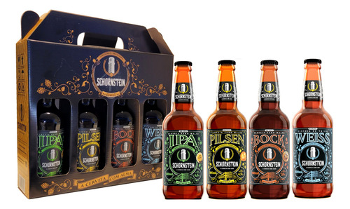 Kit Cerveja Schornstein 4 Garrafas 500ml