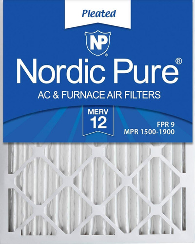 Nordic Pure Merv 10 - 16x20x2 Filtros Para Aire Acondicionad
