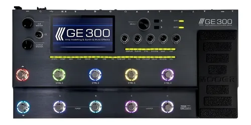 ギター ge300/mooer Pedal de efeito Mooer GE300 preto | Parcelamento sem juros