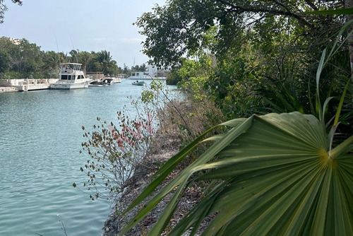 Terreno Unifamiliar En Venta A Pie De Canal Caleta Xcaret Dentro Del Desarrollo Turistico Puerto...