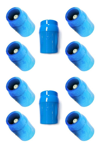 Bloqueador De Ar Premium Azul Dn25 Para Colar Kit 10x Pçs