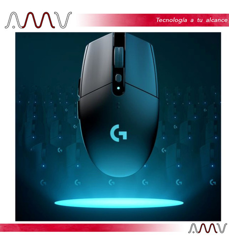Imagen 10 de 11 de Mouse gamer inalámbrico Logitech Serie G Lightspeed G305 black