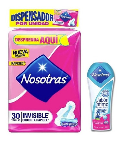 Nosotras Rapigel X30 + Jabon 