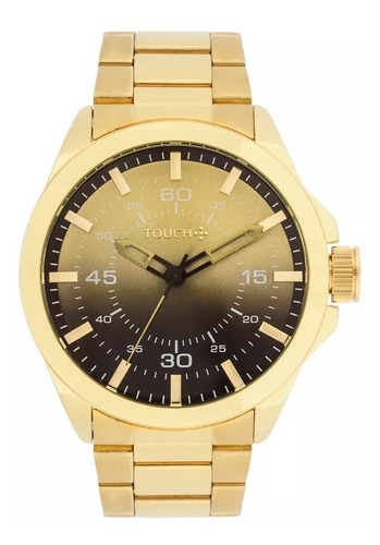 Relógio Touch Dourado