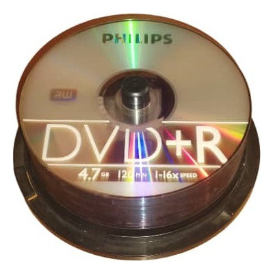 Cd Dvd Philips Dvd+r 16x Pack 22 Unidades