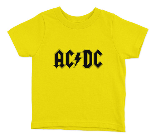 Polera Niños Ac/dc Lines Musica 100% Algodón Wiwi