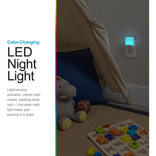 Luz Nocturna Led Con Sensor De Atardecer A Amanecer