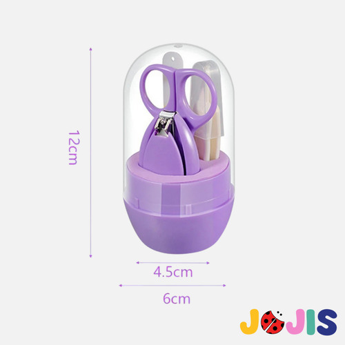 Set Aseo Corta Uñas Lima Manicure Portátil Bebé 4 En 1