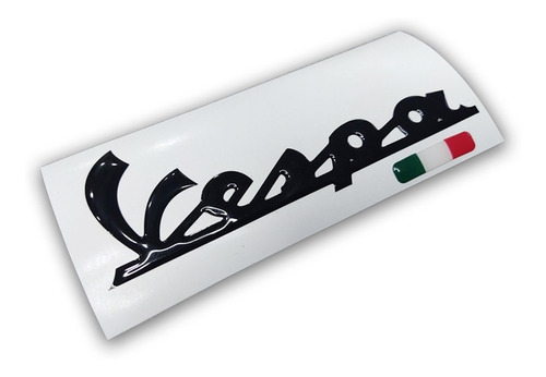 Calcomania En Relieve Moto Vespa Italiano, Diseño Original.