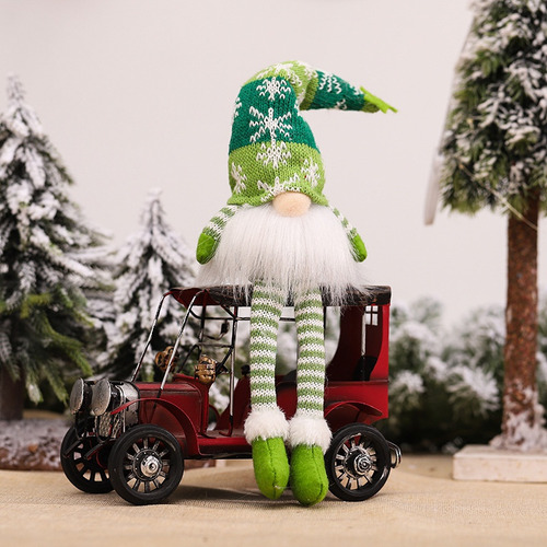 Adornos De Gnomo De Navidad Sin Rostro Con Luz Led