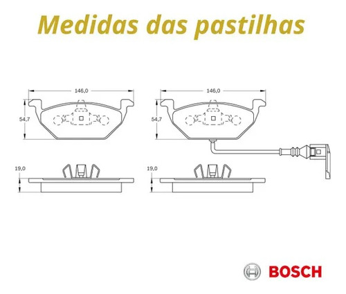 Pastilha De Freio Dianteira Audi A3 1.6 1.8 20v 1999 A 2006