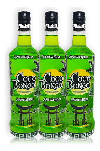 Mix Licor Coco Bongo 3u Maracuyá + 3u Japanesse Melón 750ml