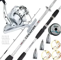 Comprar Combo Pesca Variada 1,80m Caña Y Reel Albatros Tanza Plomo +