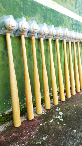 Kit. Bate De Madera + Pelota De Spalding. Béisbol.