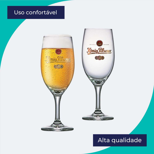 Taça de Cristal Com Frases Konig Exclusiv 395ml , Ruvolo