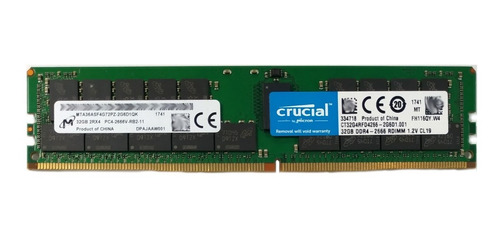 Imagem 2 de 2 de Kit 2 Memória 32gb Ddr4 2666 Ecc Rdimm Ml350 Dl360 Dl380 G10