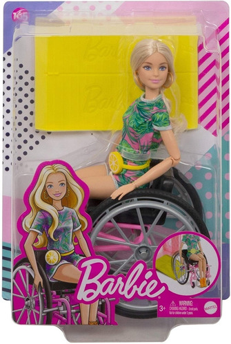 Imagen 5 de 5 de Barbie Fashionista 165 Silla De Ruedas Mattel Bestoys
