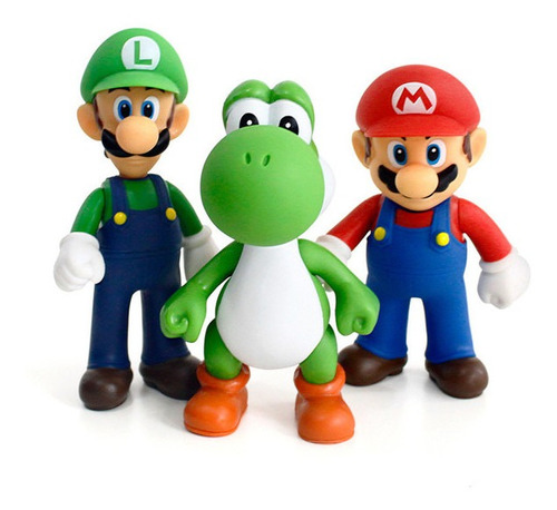 Muñeco De Super Mario Bros Y Luigi De Pvc De 23 Cm Coleccion