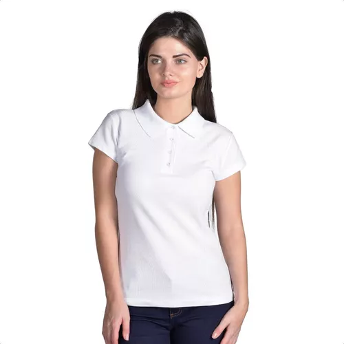 Playera Polo Blanca Mujer | MercadoLibre 📦