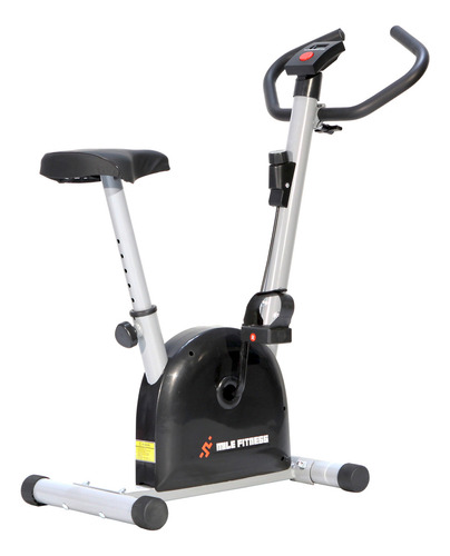 Bicicleta Ergométrica Vertical Preta E Cinza Residencial Cor Preto/Cinza